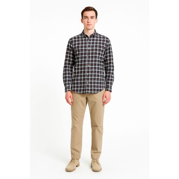 J. Crew Men's 120's 2 ply Ludlow checkered button up size XL - Picture 1 of 9
